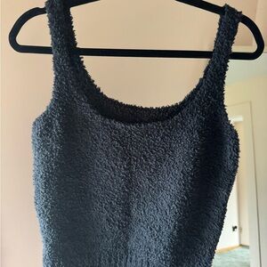 SKIMS Charcoal Textured Tank Top